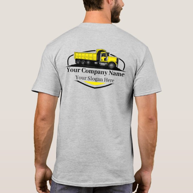 Camiseta Empresa Profissional de Transporte de Caminhão Bas (Verso)