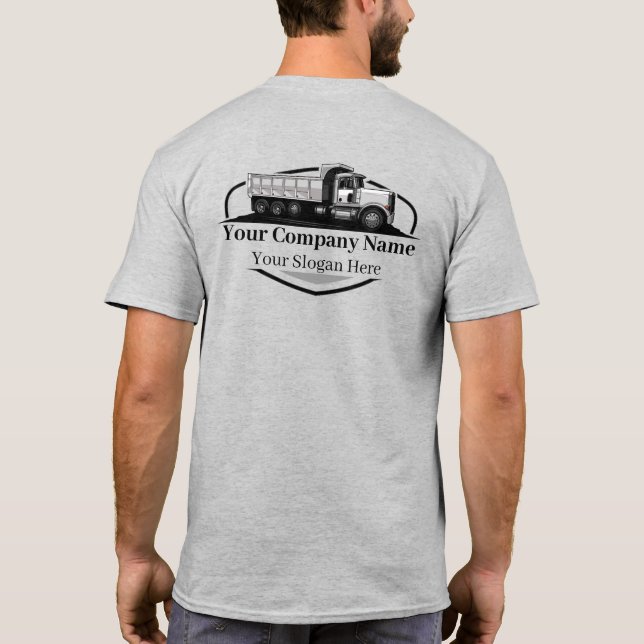 Camiseta Empresa Profissional de Transporte de Caminhão Bas (Verso)
