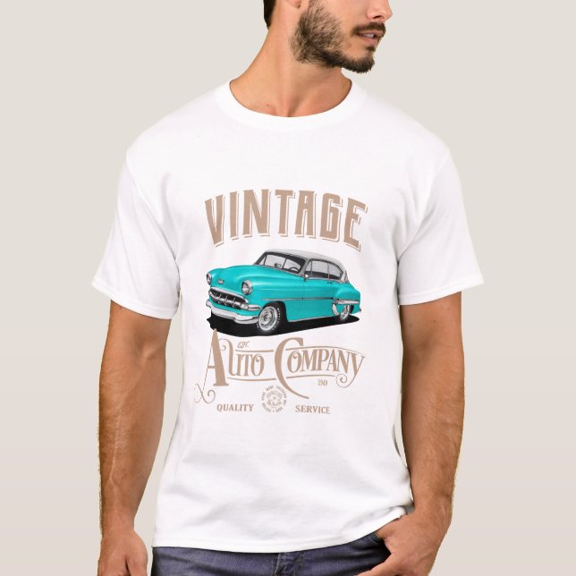 Camiseta empresa vintage auto (Frente)