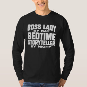Camiseta Empresária Chefe Dama por Dia Contadora de Históri