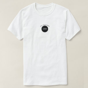 Camiseta Empresarial com Texto de Logo Personaliza