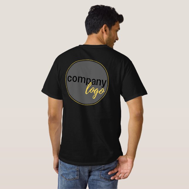 CAMISETA EMPRESARIAL LOGOTIPO DA EMPRESA SLOGAN FUNCIONÁRIO (Parte Traseira Completa)