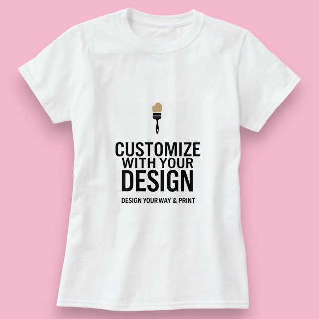 Camiseta Empresarial Simples Personalizável em Bra (Criador carregado)