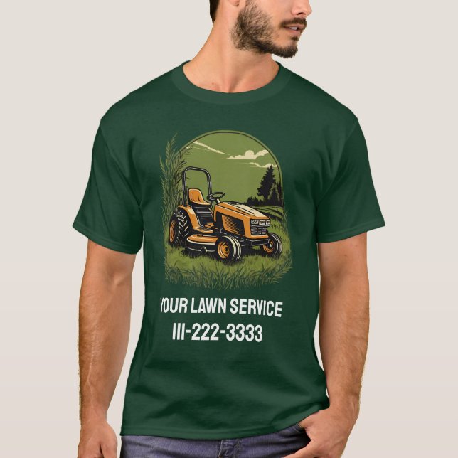 Camiseta Empresas de Serviços de Paisagem Personalizados pa (Frente)