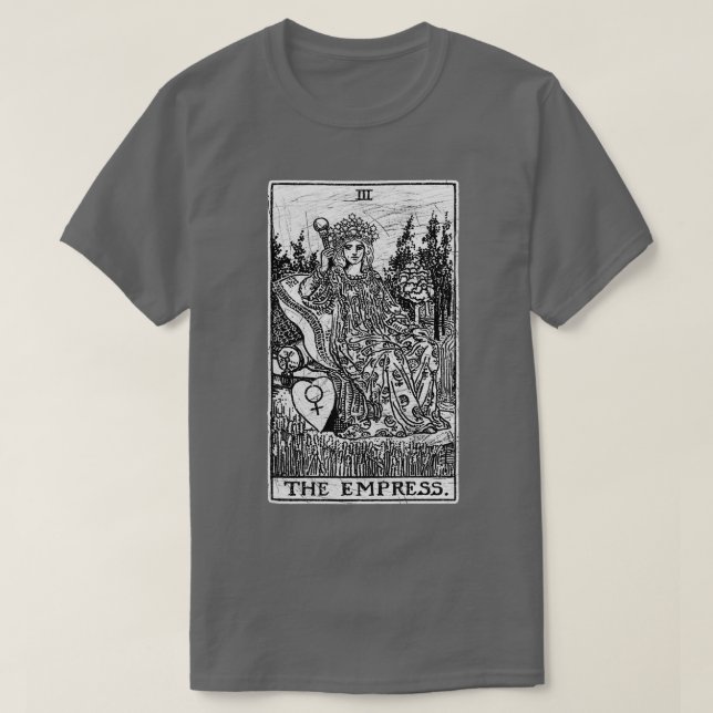 Camiseta Empress Tarot Card Major Arcana fortune tellin (Frente do Design)