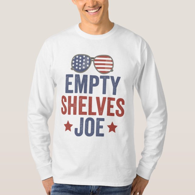 Camiseta Empty Shelves Joe Funyy Conservative Anti Liberal (Frente)