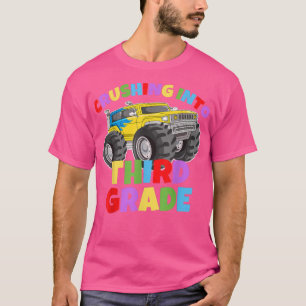 Camiseta Empurrando Para O Caminhão Monstro De Terceiro Gra