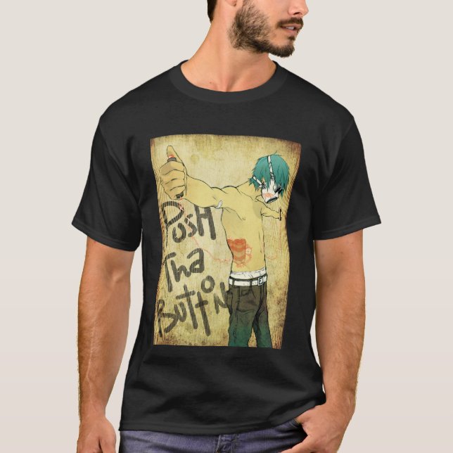 Camiseta Empurre o botão de Tha (Frente)