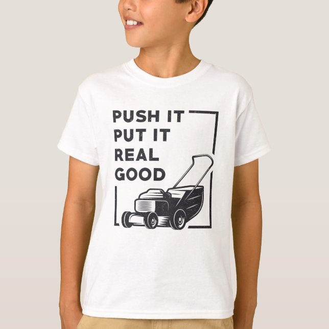 Camiseta Empurre-O, Coloque-O Bem Na Cabeça De Lâmpada (Frente)