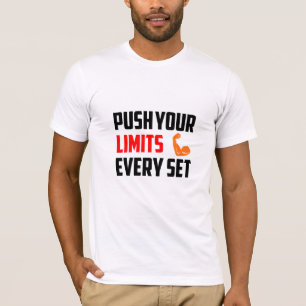 Camiseta Empurre Seus Limites A Cada Conjunto/Camisa De Gir