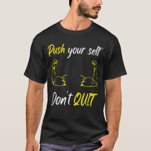 Camiseta Empurre sua Malhação de Boxin do Workout para Não 