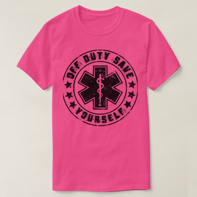 Camiseta EMS de serviço economize-se (Frente do Design)