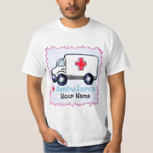 Camiseta EMT ambulância