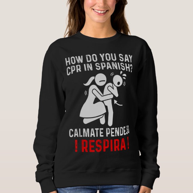 Camiseta Emt Ems First Aid Training Instrutor Cpr Em Espanh (Frente)