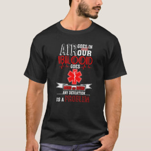 Camiseta Emt Enfermeiro Ems Do Paramédico Da Primeira Respo