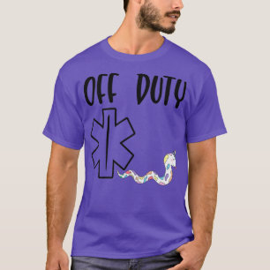 Camiseta EMT Off Duty Engraçado Doutor Unicorn Cobra Gift