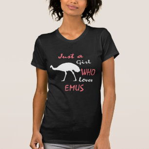 Camiseta Emu Bird Girl Gift