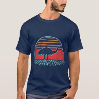 Camiseta Emu Bird Rhea Retro Vintage 80s Estilo Presente