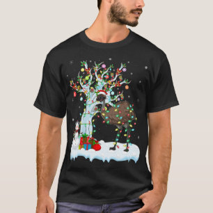 Camiseta Emu Bird Xmas Element Tree Lighting Emu Natal