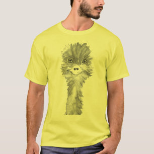 Camiseta Emu Birds Engraçado Humor Ostrich Emo Animal