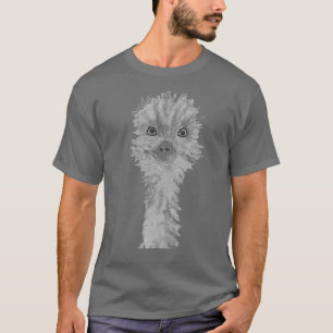 Camiseta Emu Birds Funny Humor Ostrich Emo cinza Animal