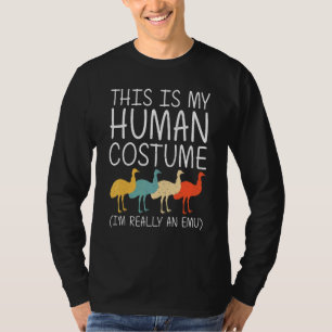 Camiseta Emu Halloween Humano Costume Ostrich Bird Rhea Eas