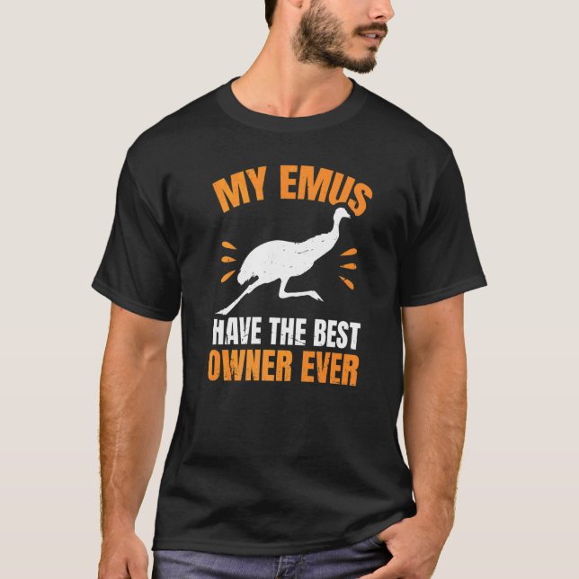 Camiseta Emu Para Um Ventilador De Nascimento Da Austrália (Frente)