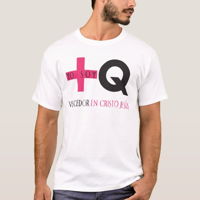 Camiseta En Cristo Jesús de Más Que Vencedor da soja de Yo (Frente)