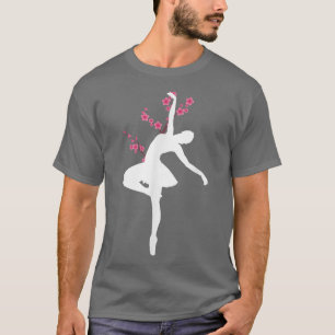 Camiseta En Pointe Dancer Sakura Cherry Blossom Ballerina B