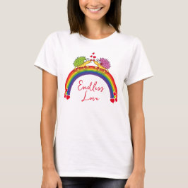Camiseta Enamorados de los erizos de Lindos. Erizo,