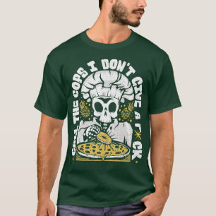 Camiseta Enanases engraçados em um chefe de esqueleto de pi