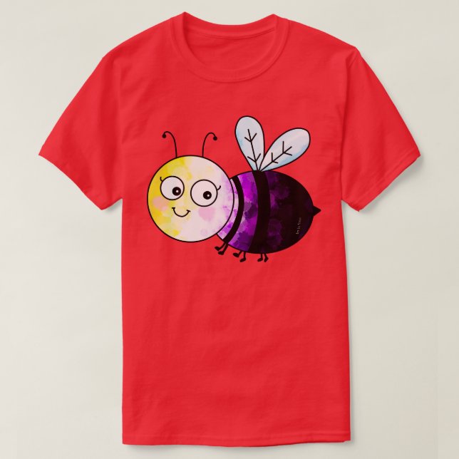 Camiseta Enbe abelha não-binária (Frente do Design)