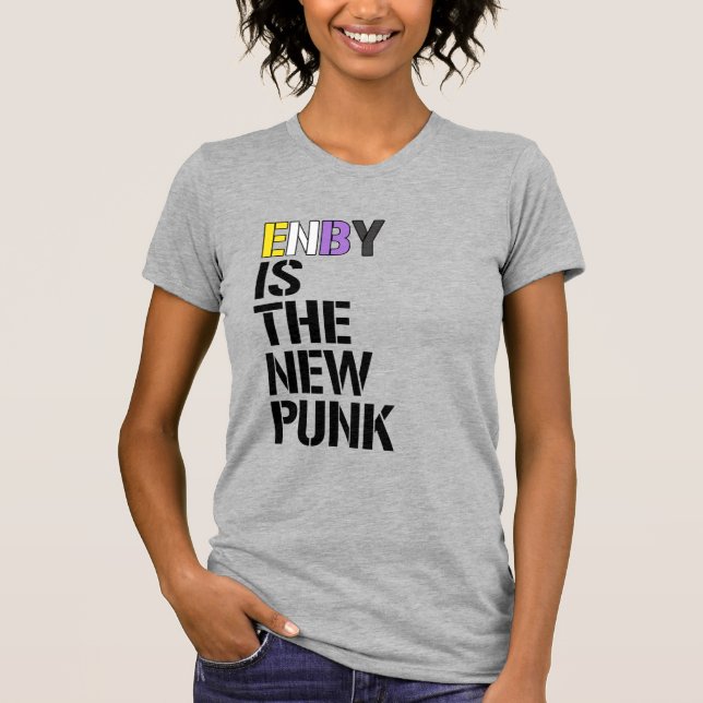Camiseta Enby é o novo punk (Frente)