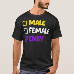 Camiseta Enby Enby Não-Binário Transgênero LGBTQ