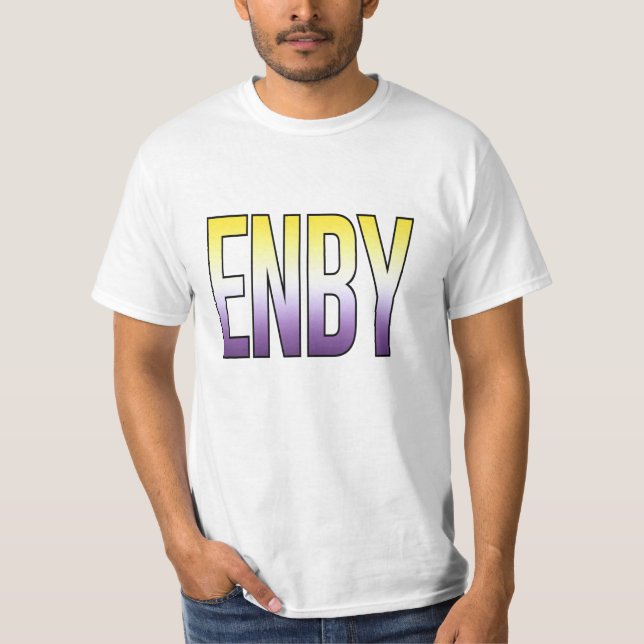 Camiseta ENBY - Não binário (Frente)