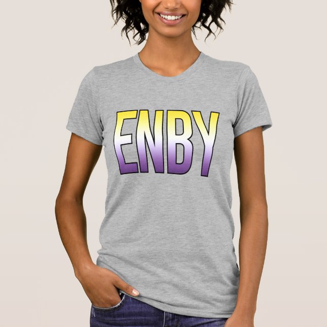 Camiseta ENBY - Não binário (Frente)