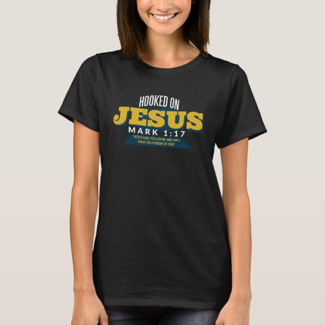 Camiseta Encafuado em Jesus Pesca Cristã (Frente)