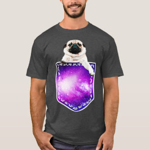 Camiseta Encaixe Engraçado Em Pocket Cachorros Dobras De Fi