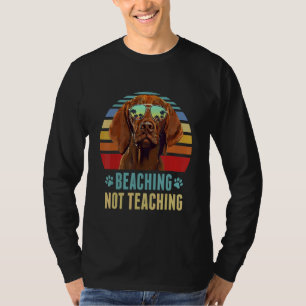 Camiseta Encalhando Não Ensino Vizsla Professor de Cão Ver