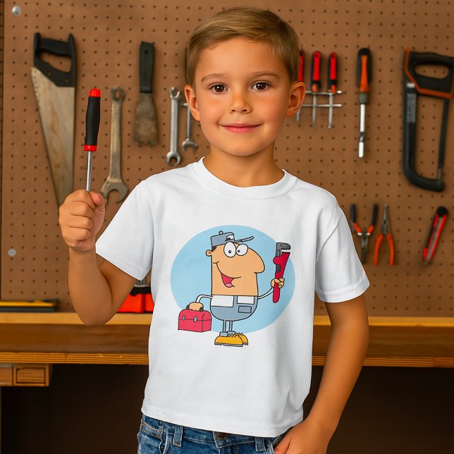 Camiseta Encanador de Desenho Animado Segurando Chave de Tu (Criador carregado)