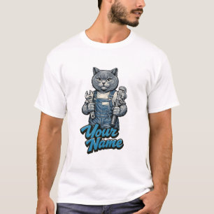 Camiseta Encanador de Gato Fofo Personalizado da Raça Scott