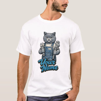 Camiseta Encanador de Gato Fofo Personalizado da Raça Scott