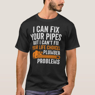 Camiseta Encanador Engraçado Posso Consertar Seus Canos Sar