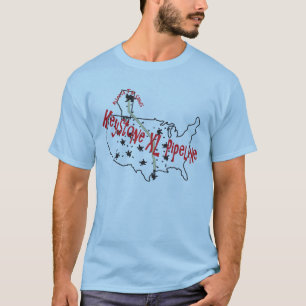 Camiseta Encanamento trapezóide do XL