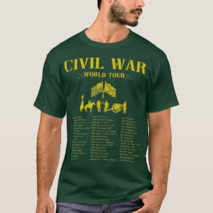 Camiseta Encantada História da Turnê Mundial da Guerra Ci