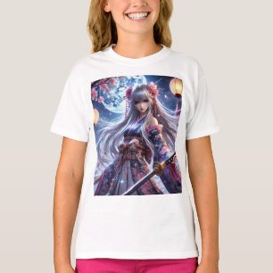 Camiseta 🌙 Encantada Samurai Princess - Guerreira Moonlit 