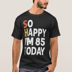 Camiseta Encantada Vintage De Aniversário De 86 Anos Tão Fe