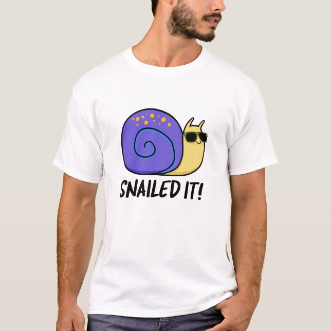Camiseta Encantado Engraçado Caracol Pun (Frente)