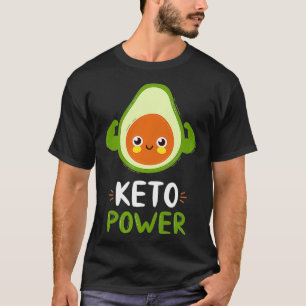 Camiseta Encantado feliz, sorrindo, feliz, avocado, dieta P