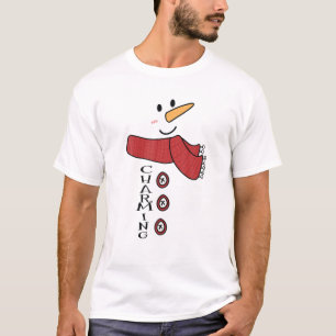 Camiseta Encantadora Família Figurino de Snowman Correspond